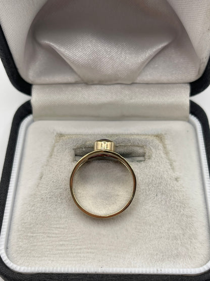 9ct gold amethyst ring