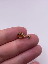 Load image into Gallery viewer, 9ct gold fire opal pendant
