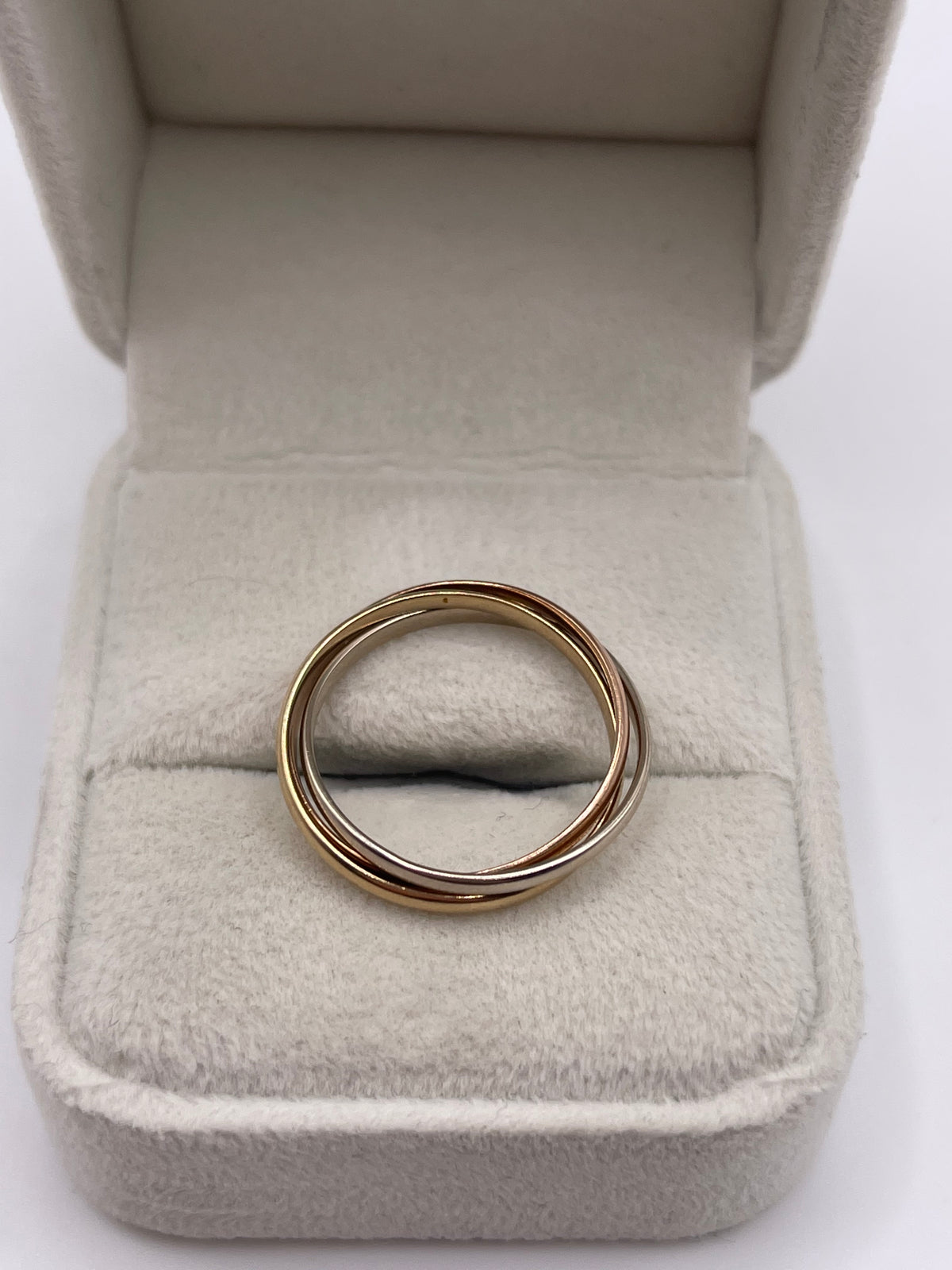9ct tri gold ring