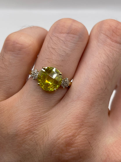 Glenn Lehrer 14ct gold sphene and diamond ring