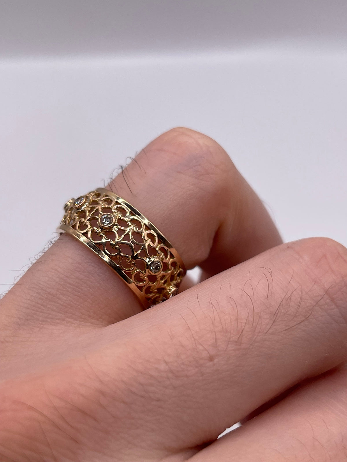 18ct rose gold diamond eternity ring