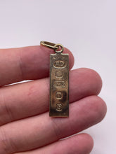 Load image into Gallery viewer, 9ct gold ingot pendant
