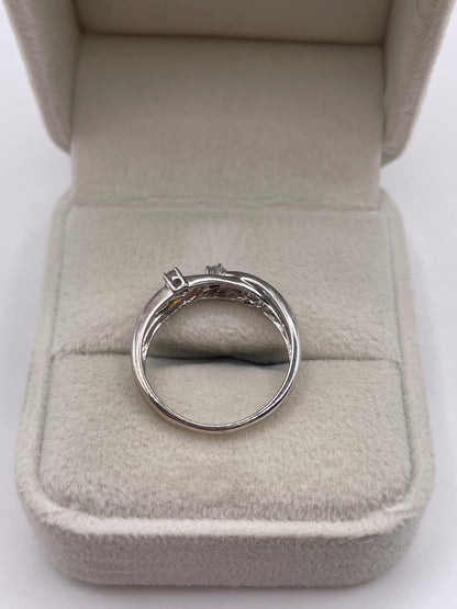 9ct white gold diamond ring