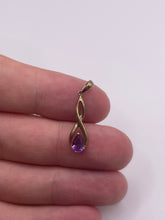 Load image into Gallery viewer, 9ct gold amethyst pendant
