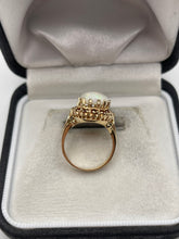 Load image into Gallery viewer, 9ct gold opal and garnet ring
