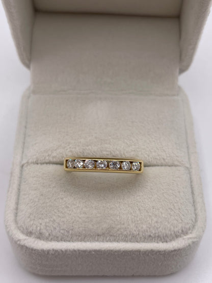 18ct gold 50 point diamond ring