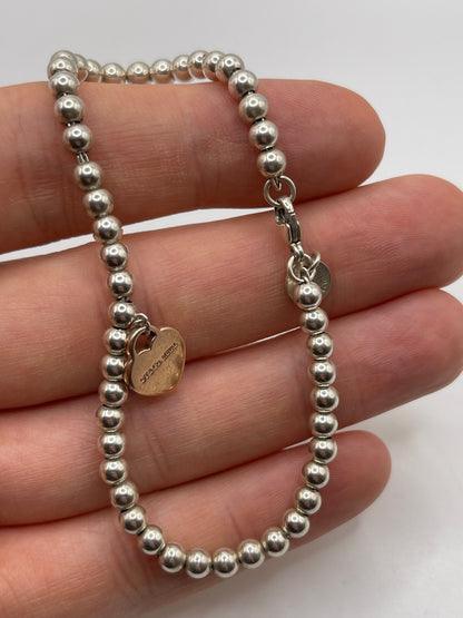 Tiffany and co silver rubedo bracelet