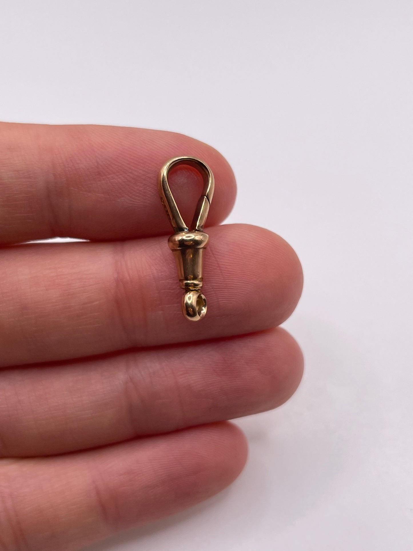 9ct rose gold dog clip 4