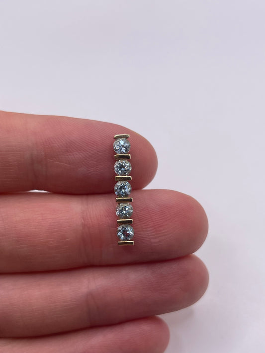 9ct gold topaz pendant