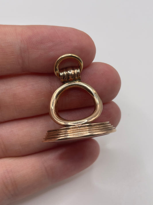 Antique 9ct rose gold fob