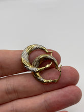 Load image into Gallery viewer, 9ct gold creole earrings

