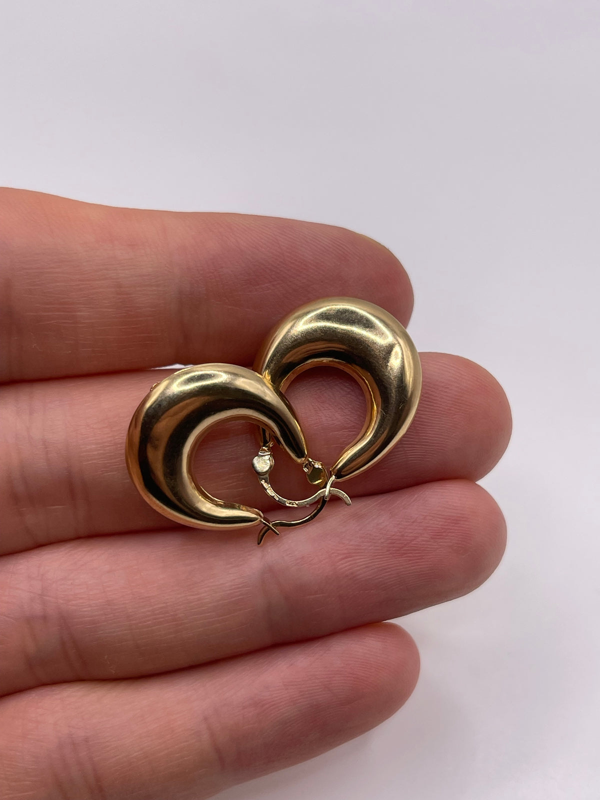 9ct gold Creole earrings