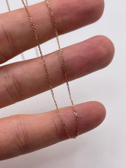 9ct rose gold chain 218