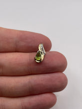 Load image into Gallery viewer, 9ct gold peridot and diamond pendant
