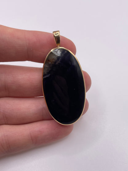 9ct gold blue John fob