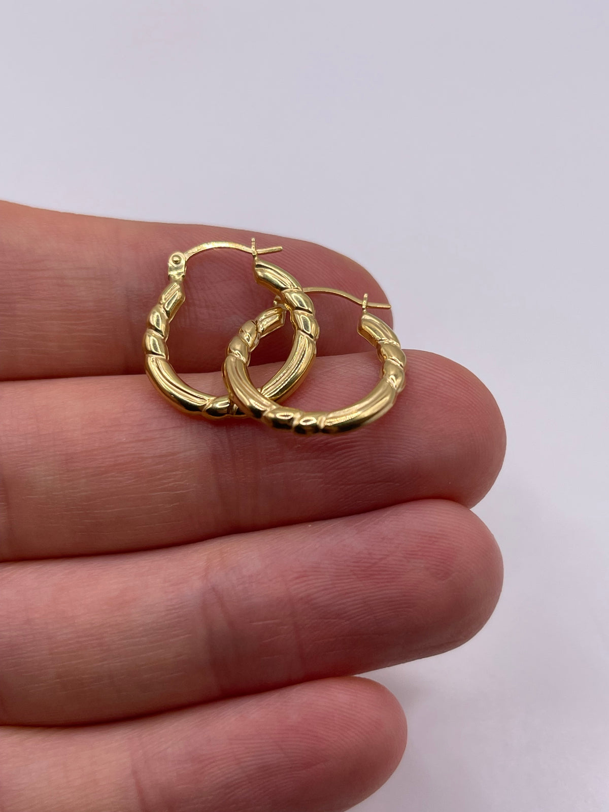 9ct gold Creole earrings