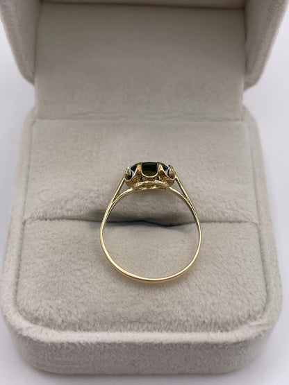 9ct gold tourmaline ring