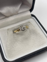 Load image into Gallery viewer, Antique 18ct gold diamond cluster ring
