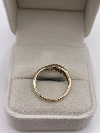 9ct gold diamond ring