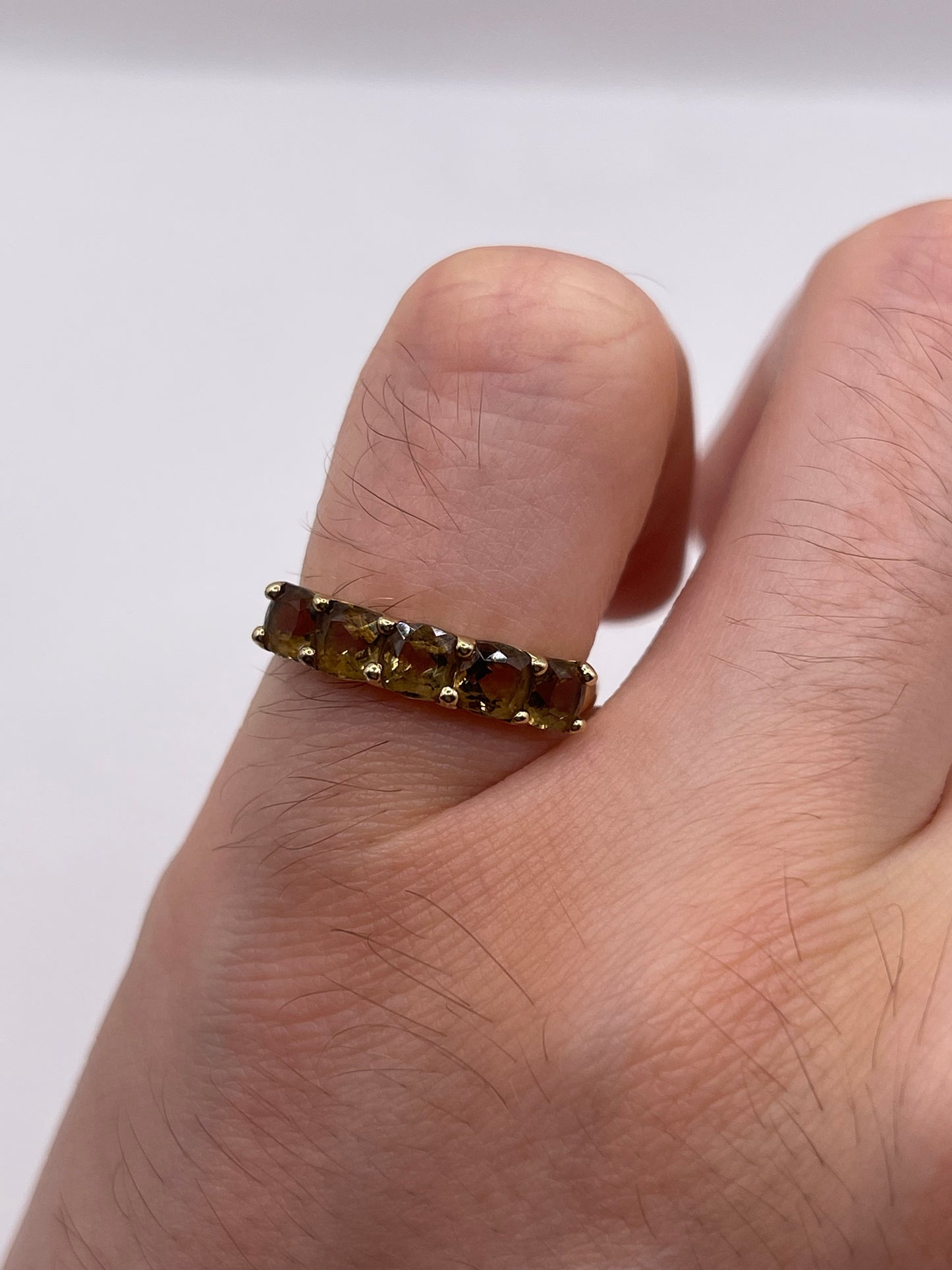 9ct gold Smokey quartz ring