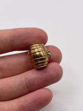Load image into Gallery viewer, 9ct gold barrel charm
