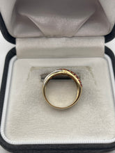 Load image into Gallery viewer, 9ct gold garnet and diamond ring
