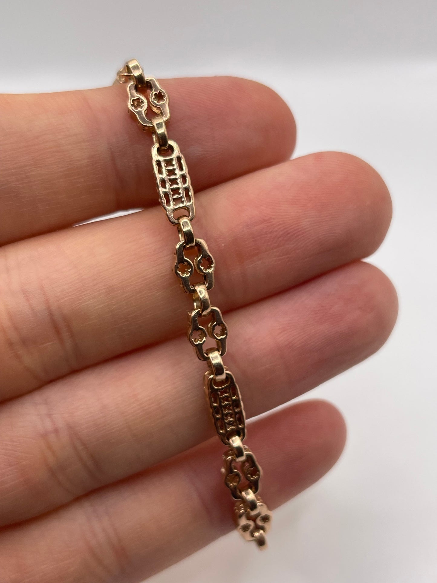 9ct rose gold bracelet