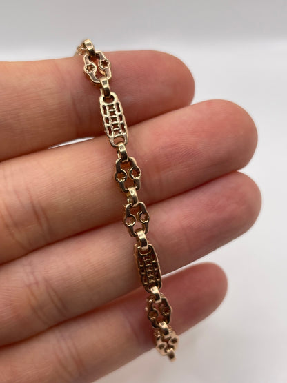 9ct rose gold bracelet