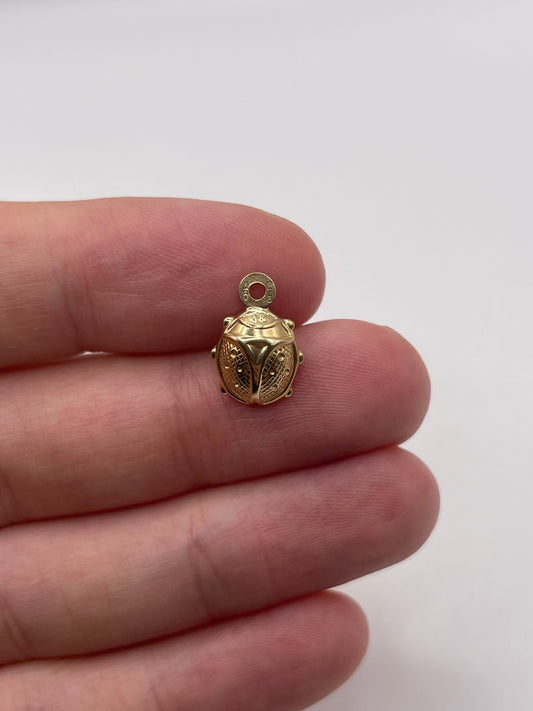 9ct gold ladybird charm