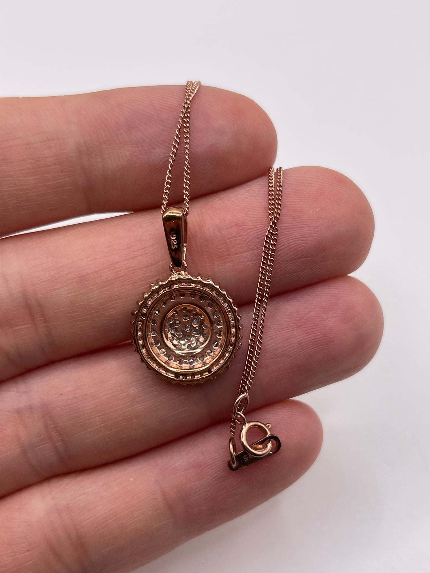 Silver diamond necklace