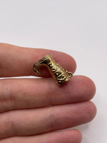 9ct gold jester boot charm