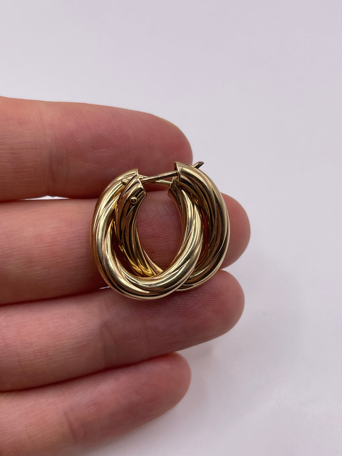 9ct gold Creole earrings