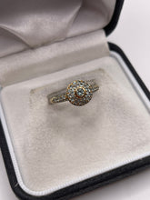 Load image into Gallery viewer, 9ct gold alexandrite cluster ring
