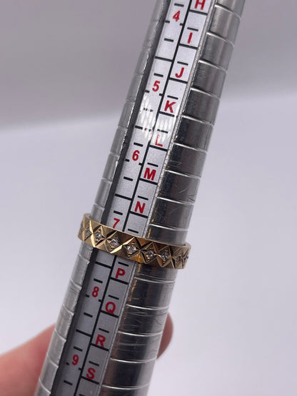 9ct gold paste eternity ring