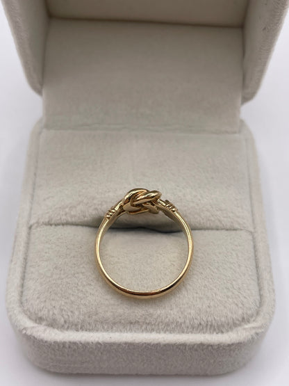 9ct gold knot ring
