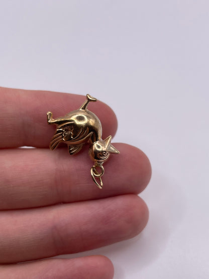 9ct gold duck charm