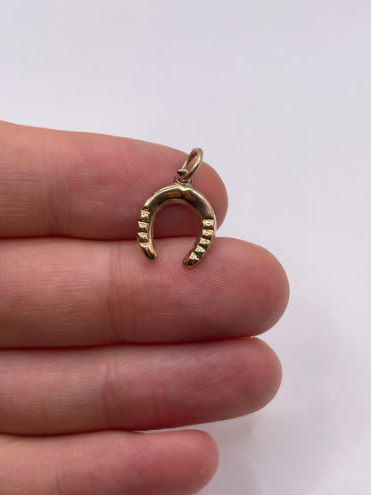 9ct gold horseshoe charm