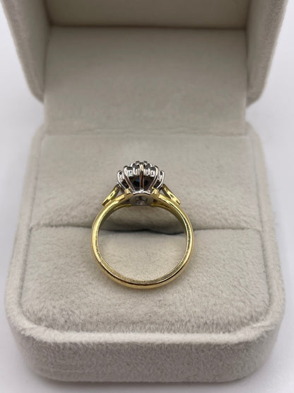 18ct gold sapphire and diamond ring