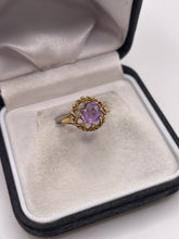 Load image into Gallery viewer, 9ct gold amethyst ring
