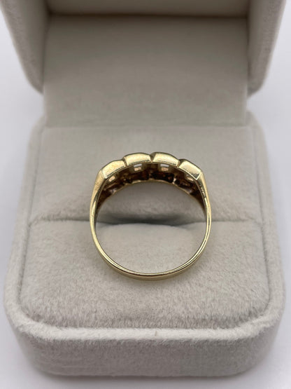 9ct gold link ring