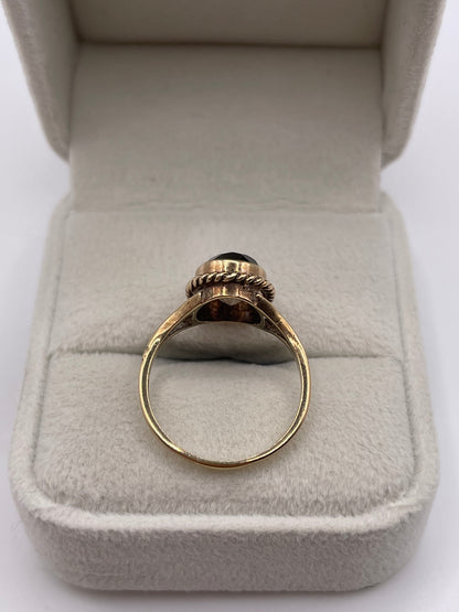 9ct gold Smokey quartz ring