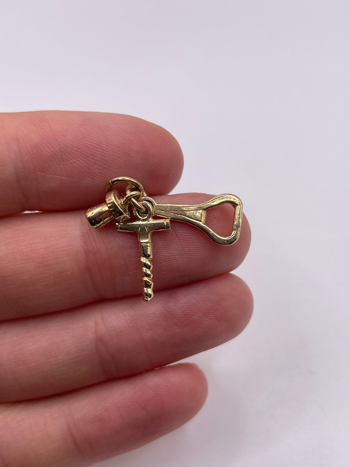 9ct gold tool charm
