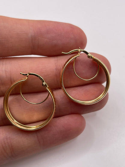 9ct gold Creole earrings