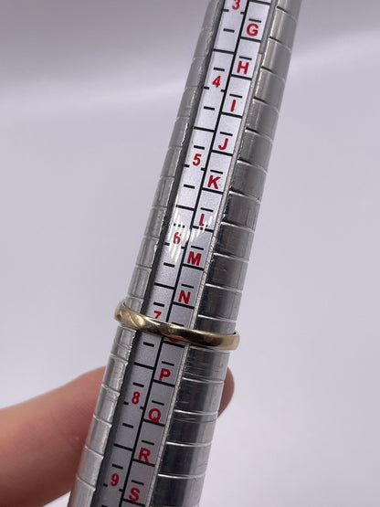 9ct gold turquoise gypsy ring