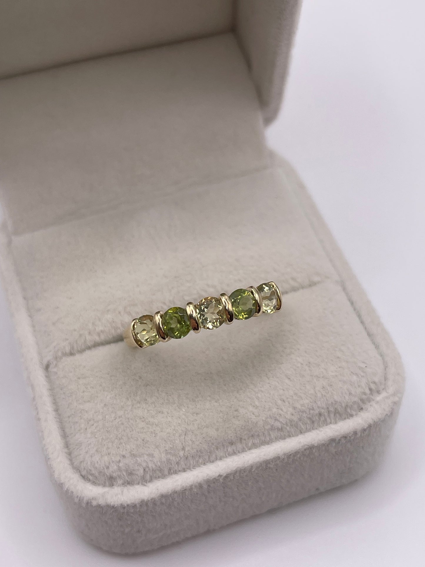 9ct gold multi gemstone ring