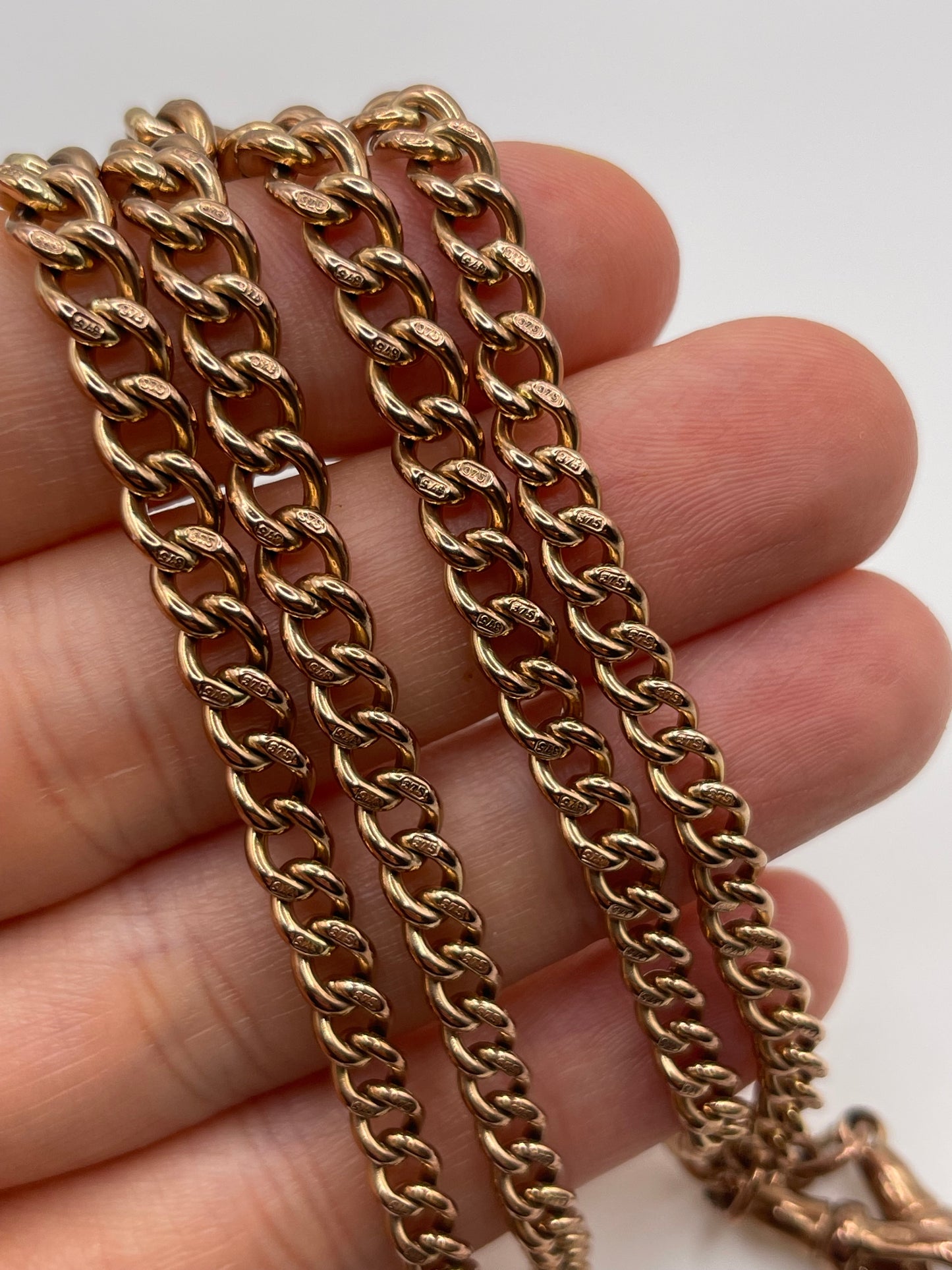 9ct rose gold chain 495