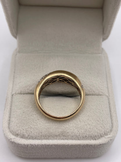 9ct gold diamond ring