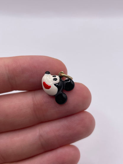 9ct gold enamelled Mickey Mouse charm