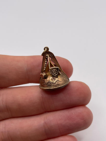 Antique 9ct rose gold Masonic fob