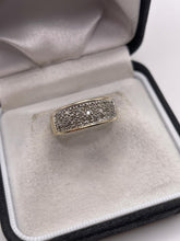 Load image into Gallery viewer, 9ct gold diamond cluster ring
